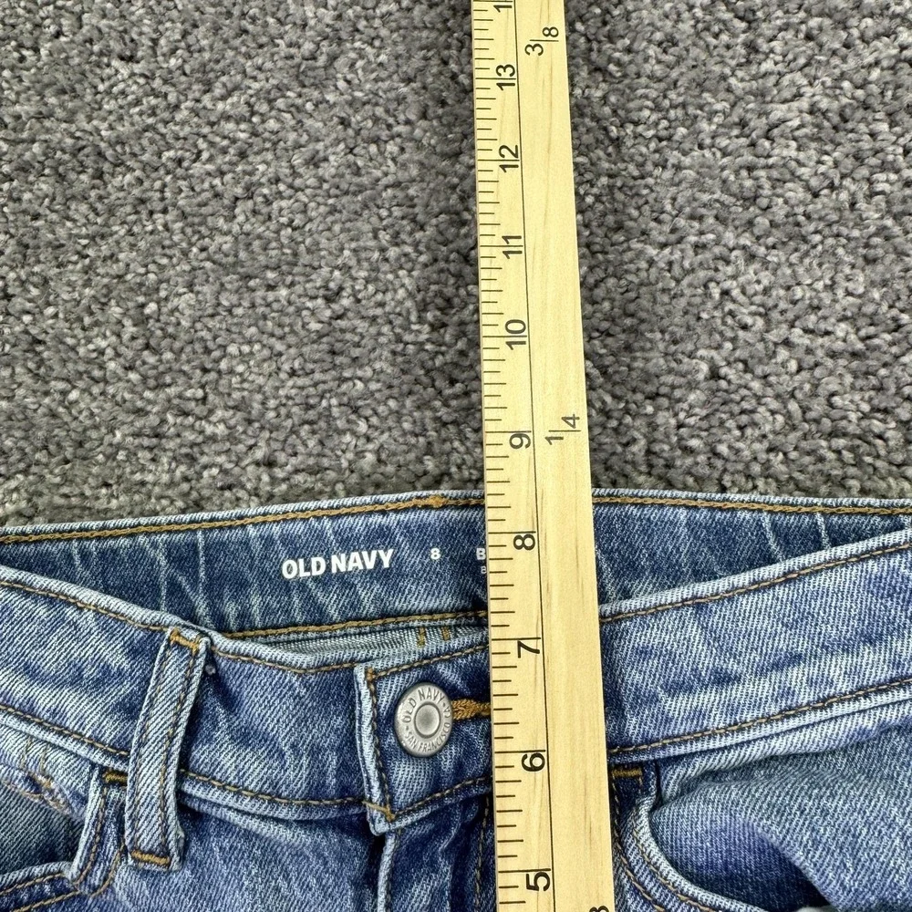 Old Navy Jeans Boys 8 Blue Mid Rise Bootcut Built-In Tough Stretch Denim Casual
